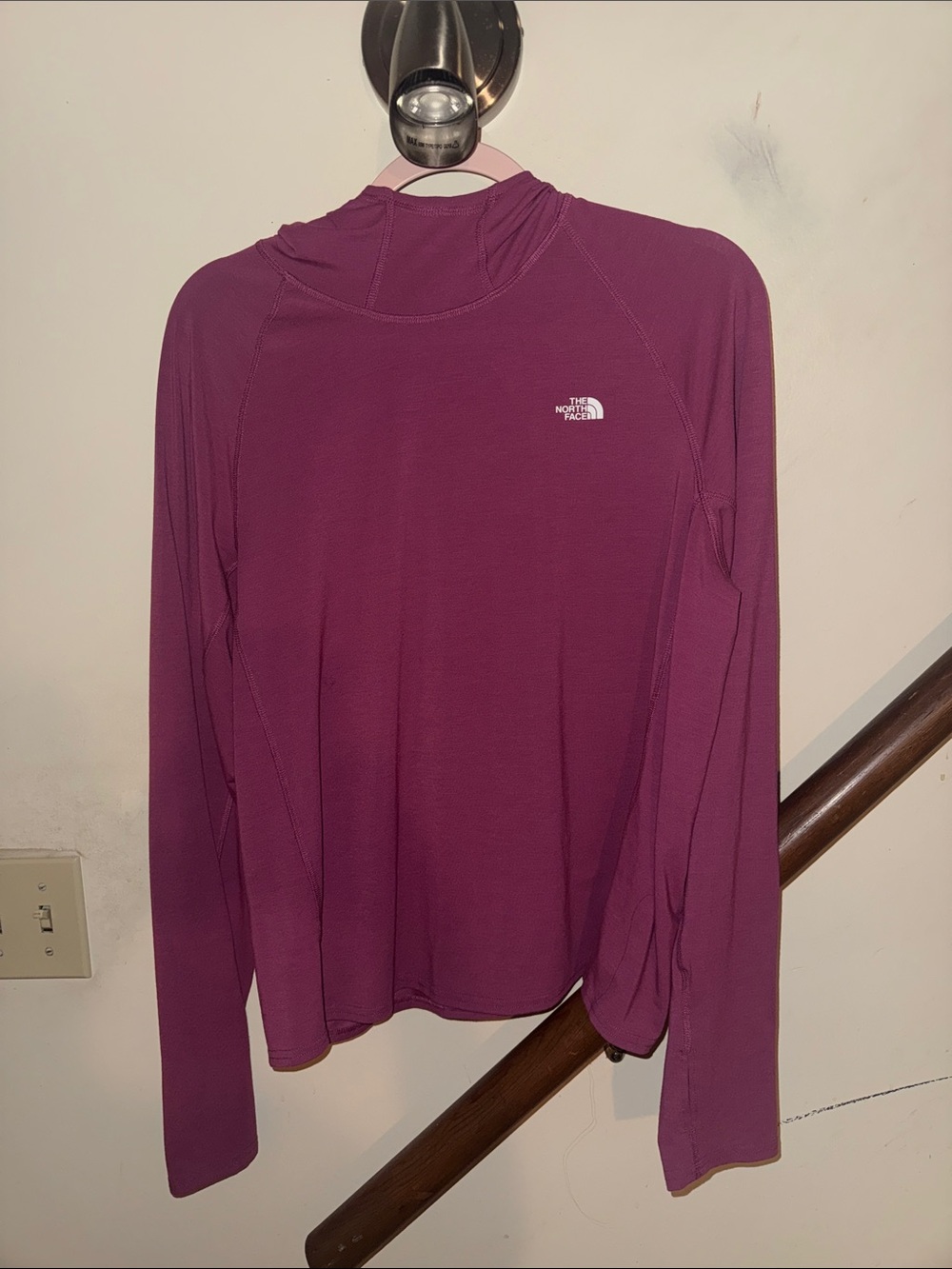 The North Face Women's Long-Sleeve Hooded Performance Top - Berry Plum
